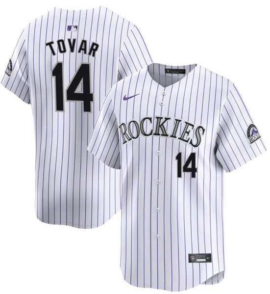 Ezequiel Tovar Colorado Rockies white Home jersey