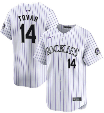 Ezequiel Tovar Colorado Rockies white Home jersey