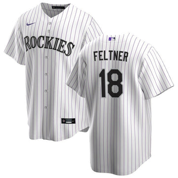 Ryan Feltner Colorado Rockies white jersey