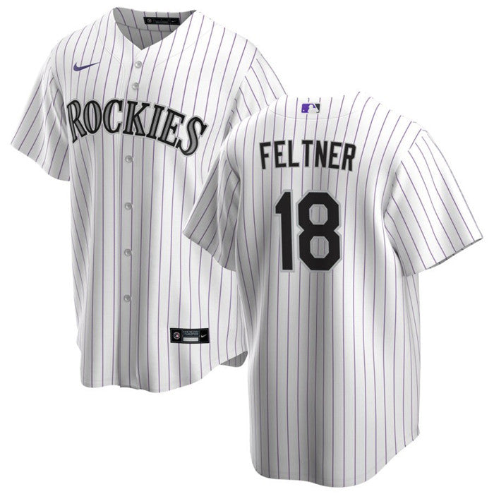 Ryan Feltner Colorado Rockies white jersey