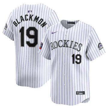 Charlie Blackmon Colorado Rockies white Home jersey