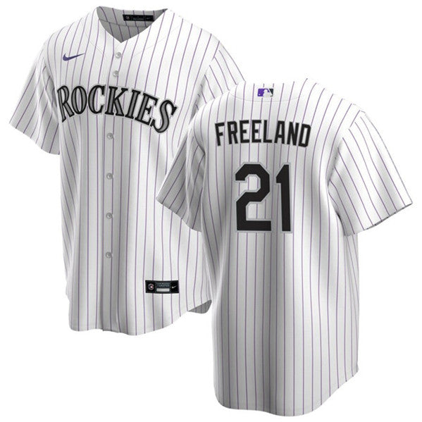 Kyle Freeland Colorado Rockies white jersey