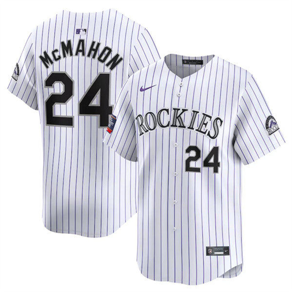 Ryan McMahon Colorado Rockies white Home jersey