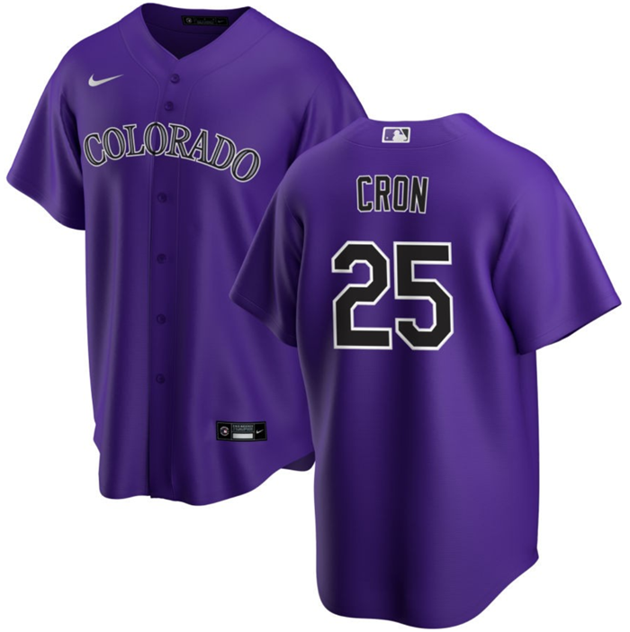 CJ Cron Colorado Rockies purple jersey