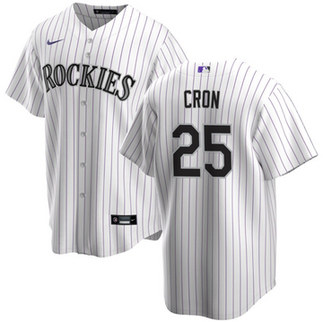 CJ Cron Colorado Rockies white jersey
