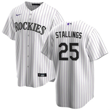 Jacob Stallings Colorado Rockies white jersey