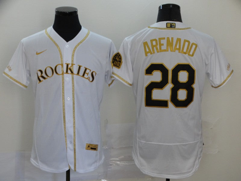 Nolan Arenado Colorado Rockies white jersey