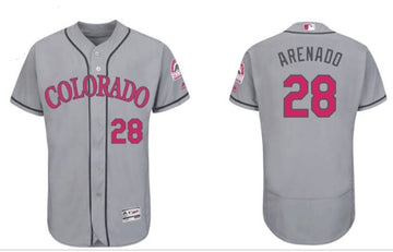Nolan Arenado Colorado Rockies gray jersey