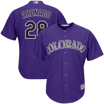 Nolan Arenado Nado Colorado Rockies purple jersey