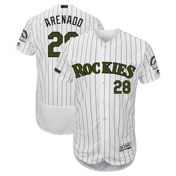 Nolan Arenado Colorado Rockies white jersey