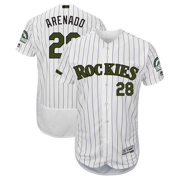 Nolan Arenado Colorado Rockies white jersey