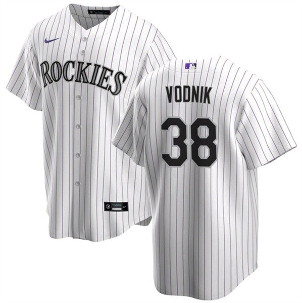 Victor Vodnik Colorado Rockies white jersey
