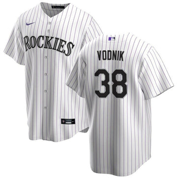 Victor Vodnik Colorado Rockies white jersey