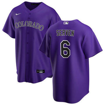 Brian Serven Colorado Rockies purple jersey