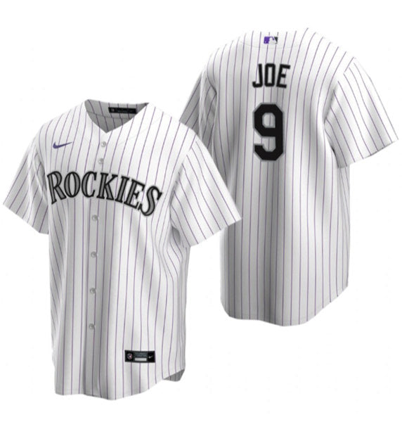 Connor Joe Colorado Rockies white jersey
