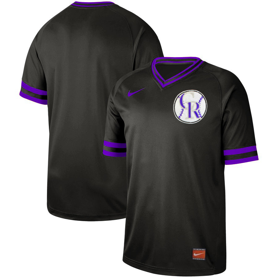 Custom Colorado Rockies black Legend jersey