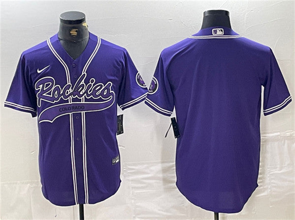 Custom Colorado Rockies purple jersey