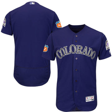 Majestic Colorado Rockies purple Alternate jersey