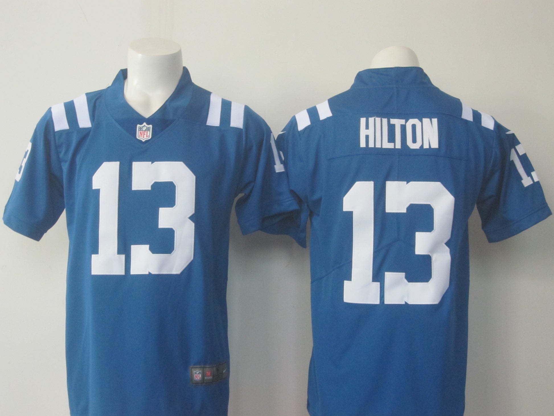 Colts #13 TY Hilton Blue Rush Jersey