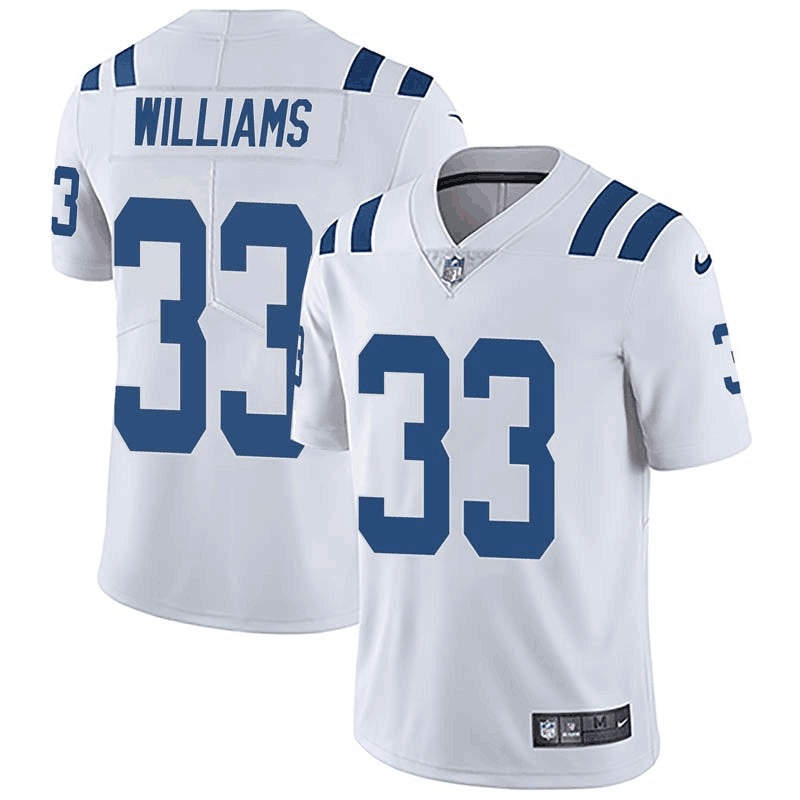 Colts #33 Jonathan Williams White Jersey