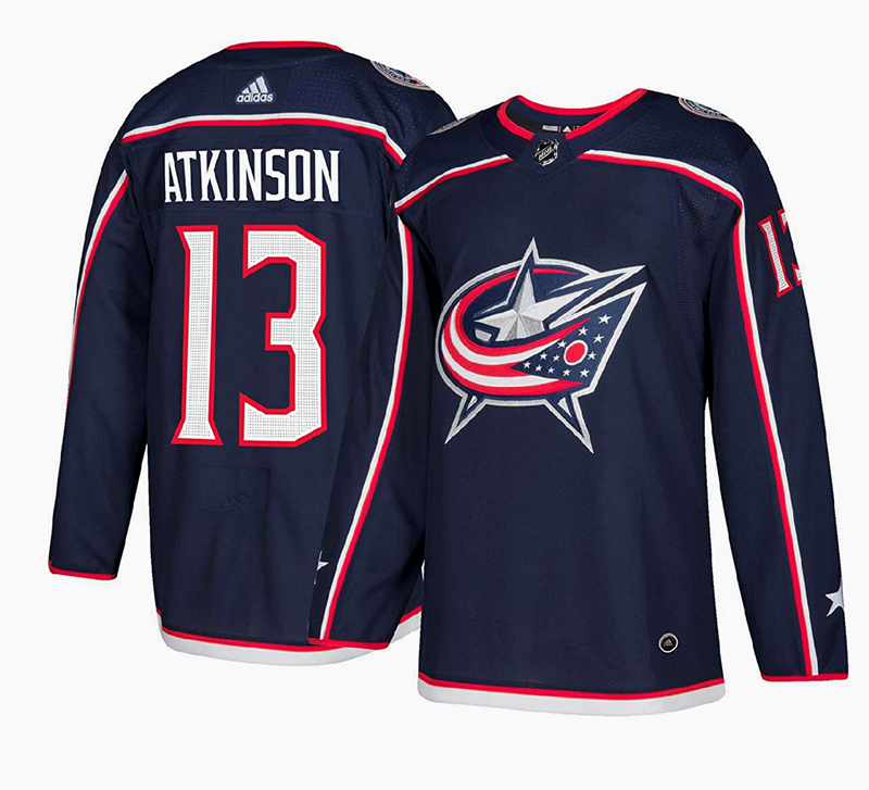 Cam Atkinson Columbus Blue Jackets navy jersey
