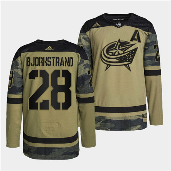 Oliver Bjorkstrand Columbus Blue Jackets camo Camo jersey
