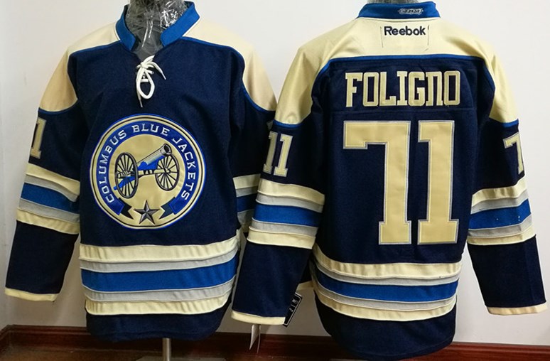 Nick Foligno Columbus Blue Jackets navy Alternate jersey