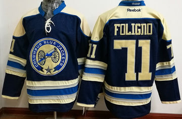 Nick Foligno Columbus Blue Jackets navy Alternate jersey