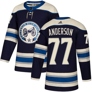 Josh Anderson Columbus Blue Jackets navy jersey