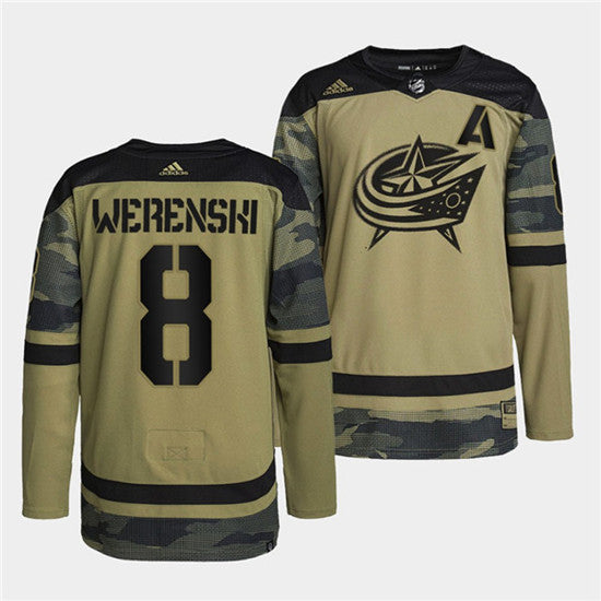 Zach Werenski Columbus Blue Jackets camo Camo jersey