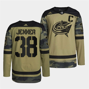 Elvis Merzlikins Columbus Blue Jackets camo Camo jersey
