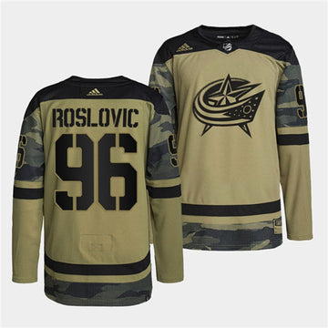 Jack Roslovic Columbus Blue Jackets camo Camo jersey