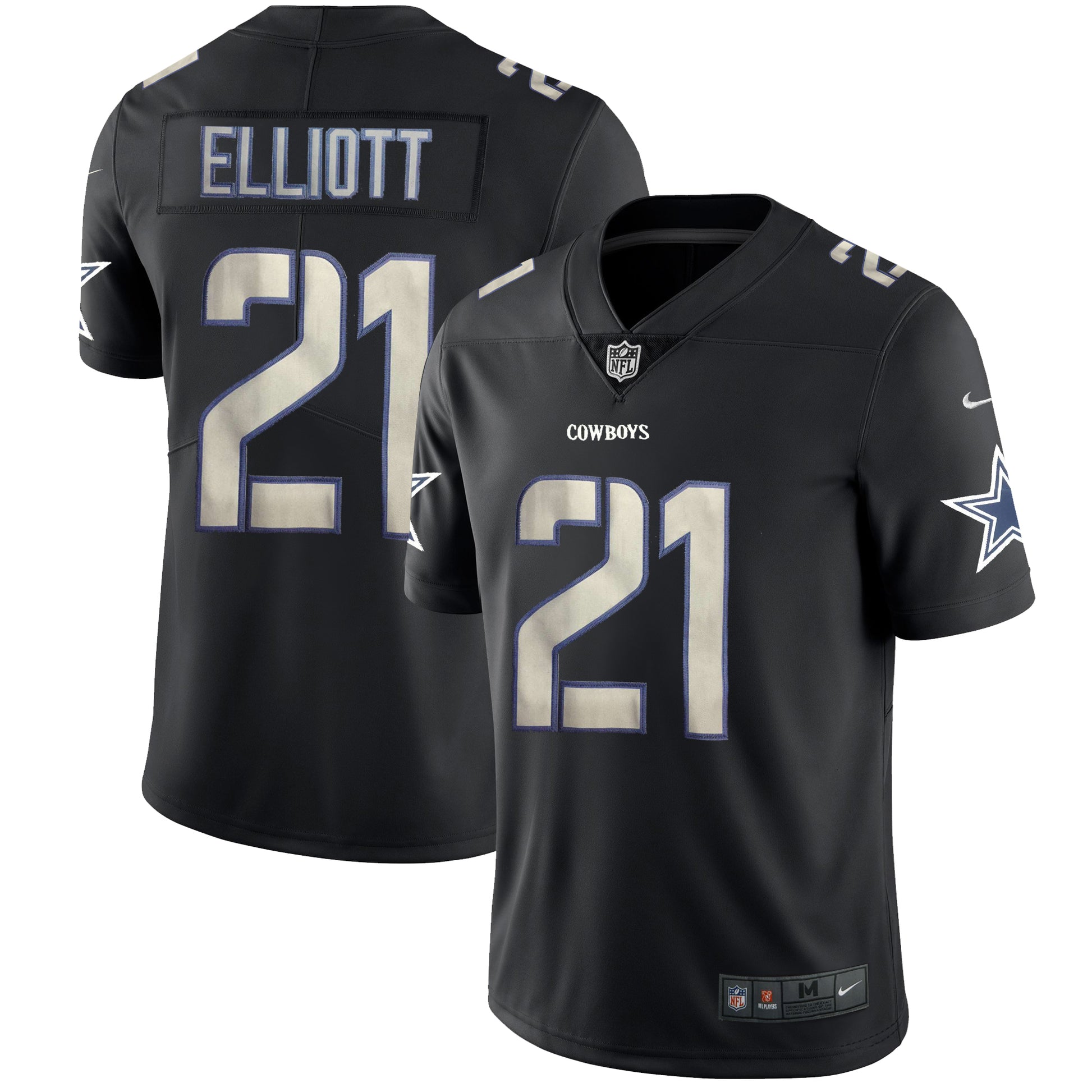 Cowboys #21 Ezekiel Elliott 2018 Impact Jersey