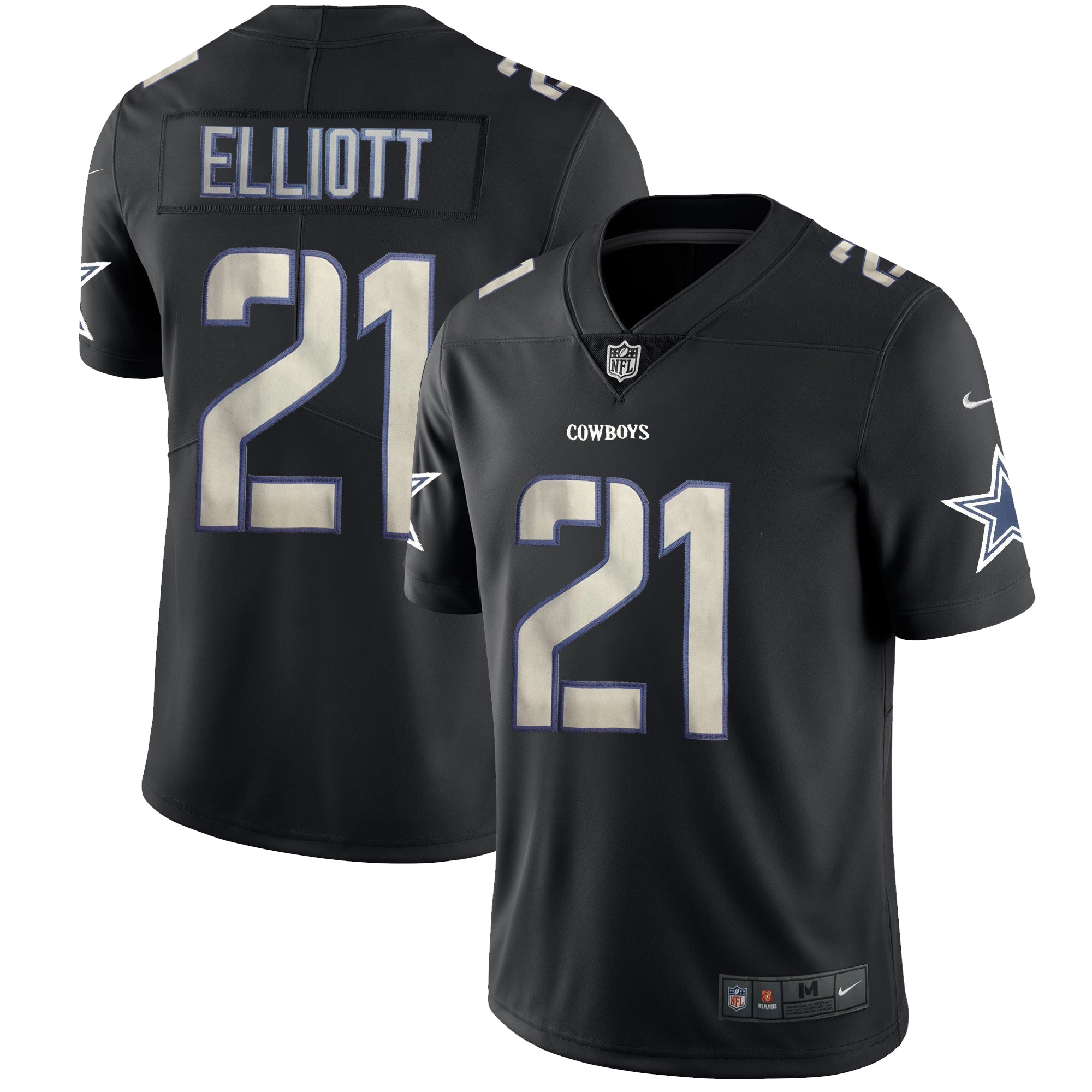 Cowboys #21 Ezekiel Elliott 2018 Impact Jersey