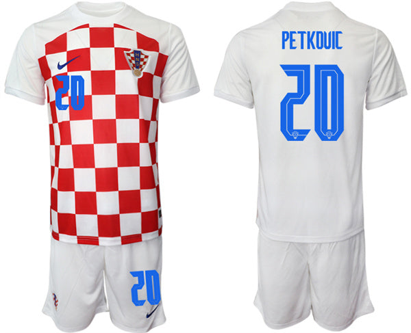 Petkduic Croatia National Team white Home jersey