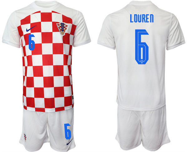 Lovren Croatia National Team white Home jersey