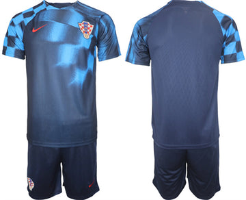 Custom Croatia National Team navy Away jersey