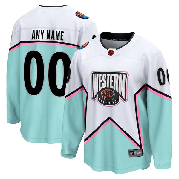 Custom NHL All-Star white Game jersey