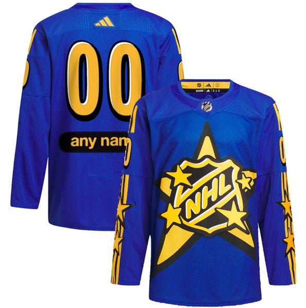 Custom NHL All-Star blue Game jersey