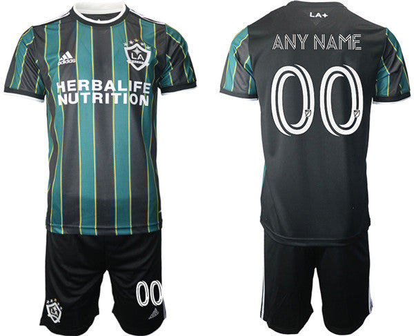 Custom LA Galaxy black jersey