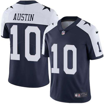 Dallas Cowboys #10 Tavon Austin Navy Blue Thanksgiving Throwback Jersey