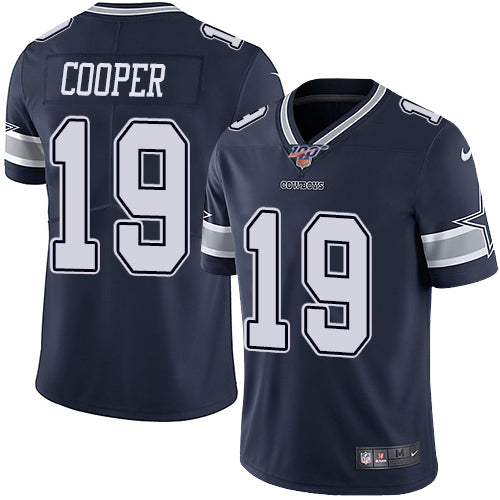 Dallas Cowboys 100th #19 Amari Cooper Navy Jersey