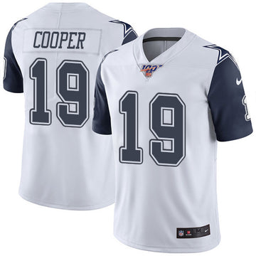 Dallas Cowboys 100th #19 Amari Cooper White Jersey
