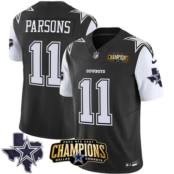 Micah Parsons Dallas Cowboys black-white FUSE jersey