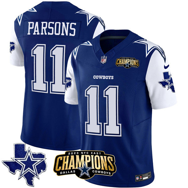 Micah Parsons Dallas Cowboys blue-white FUSE jersey