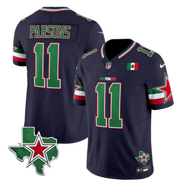 Dallas Cowboys #11 Micah Parsons Navy 2024 FUSE Mexico Jersey