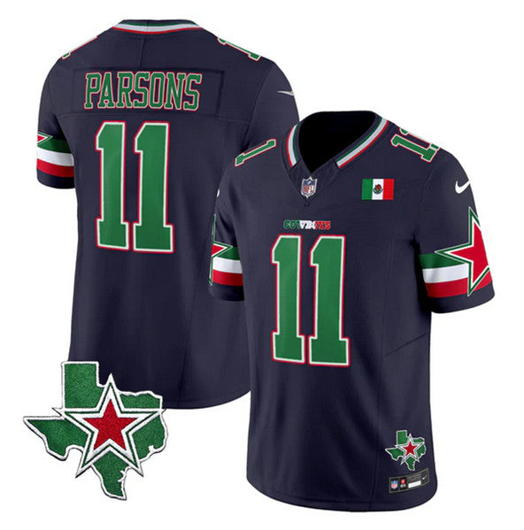 Dallas Cowboys #11 Micah Parsons Navy 2024 FUSE Mexico Jersey