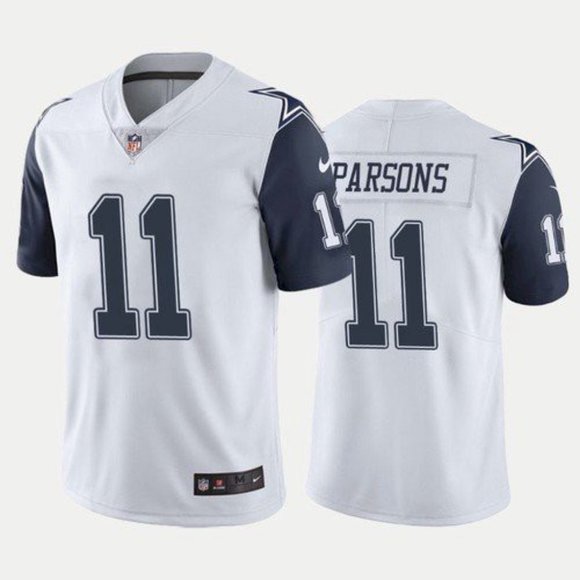 Dallas Cowboys #11 Micah Parsons White 2021 Draft Jersey