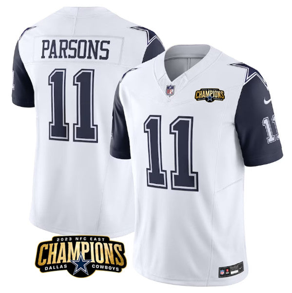 Micah Parsons Dallas Cowboys white-navy FUSE jersey