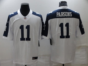 Dallas Cowboys #11 Micah Parsons White-Navy Jersey